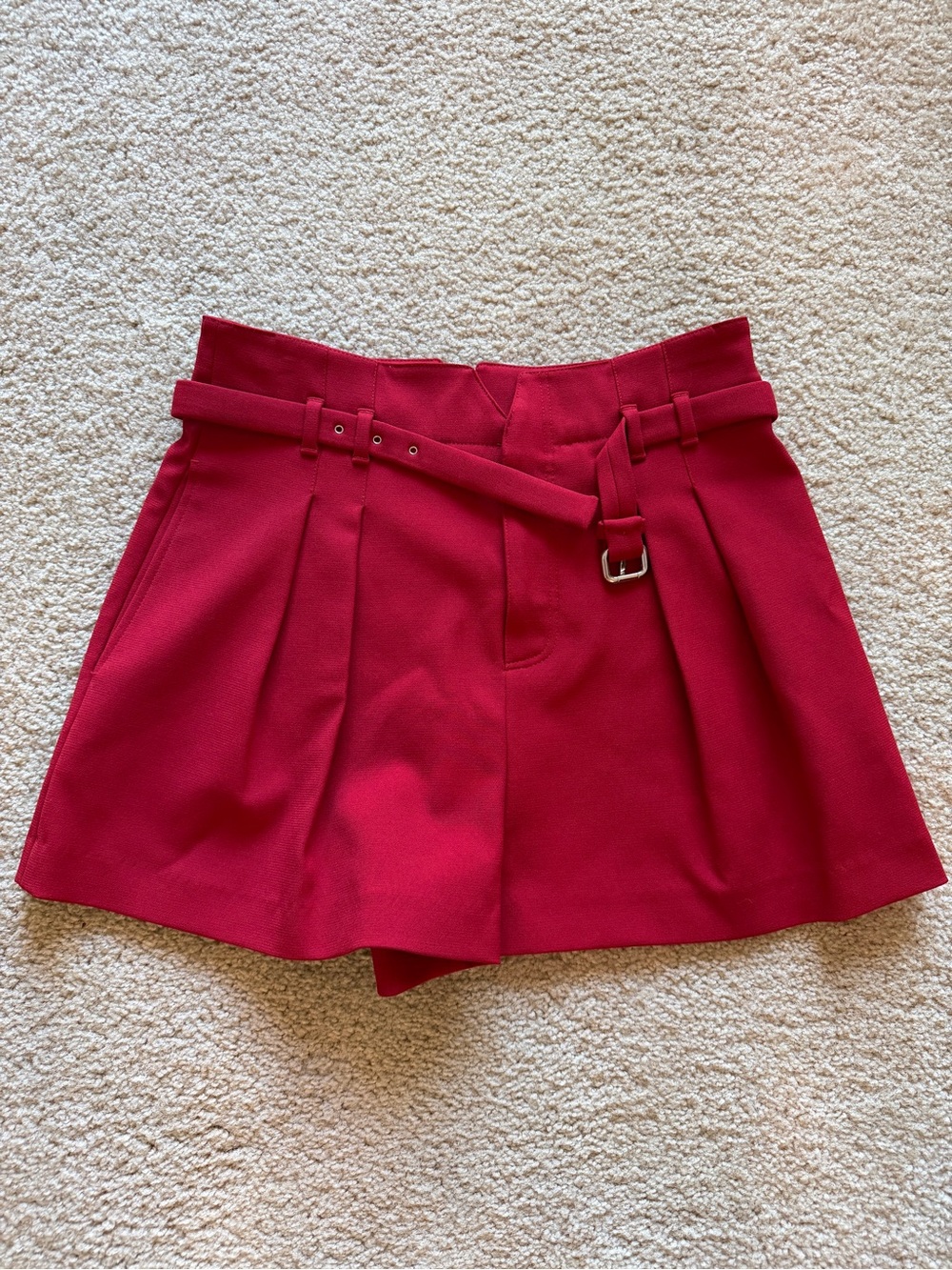 RED Valentino Vibrant Red Tailored Shorts size 2